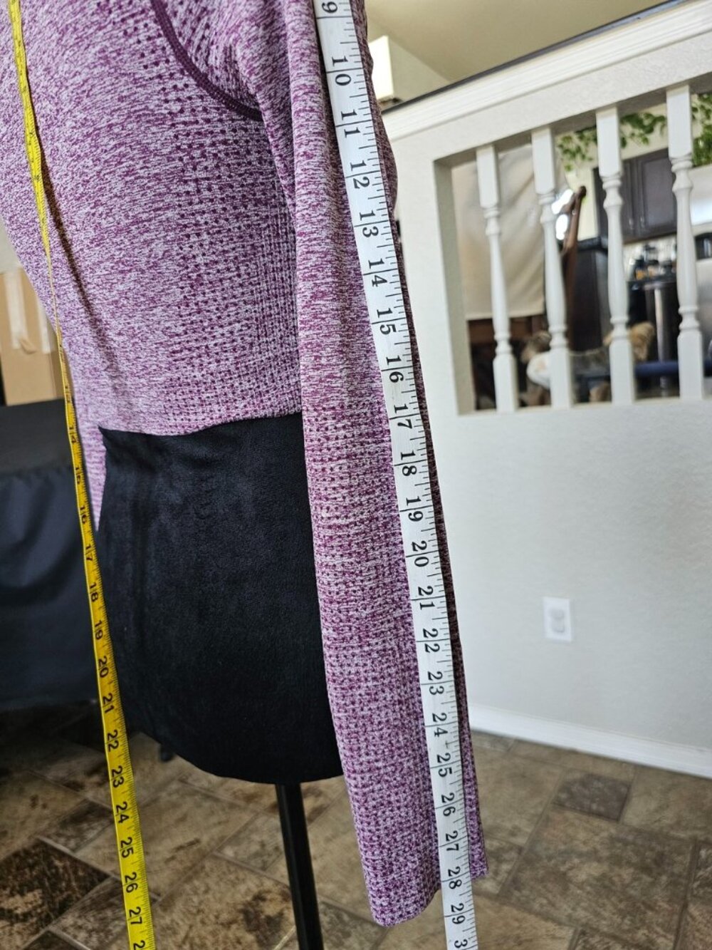 GymShark Vital Seamless Crop-Long Sleeve-Shirt-Small-Plum Women's - Picture 10 of 13